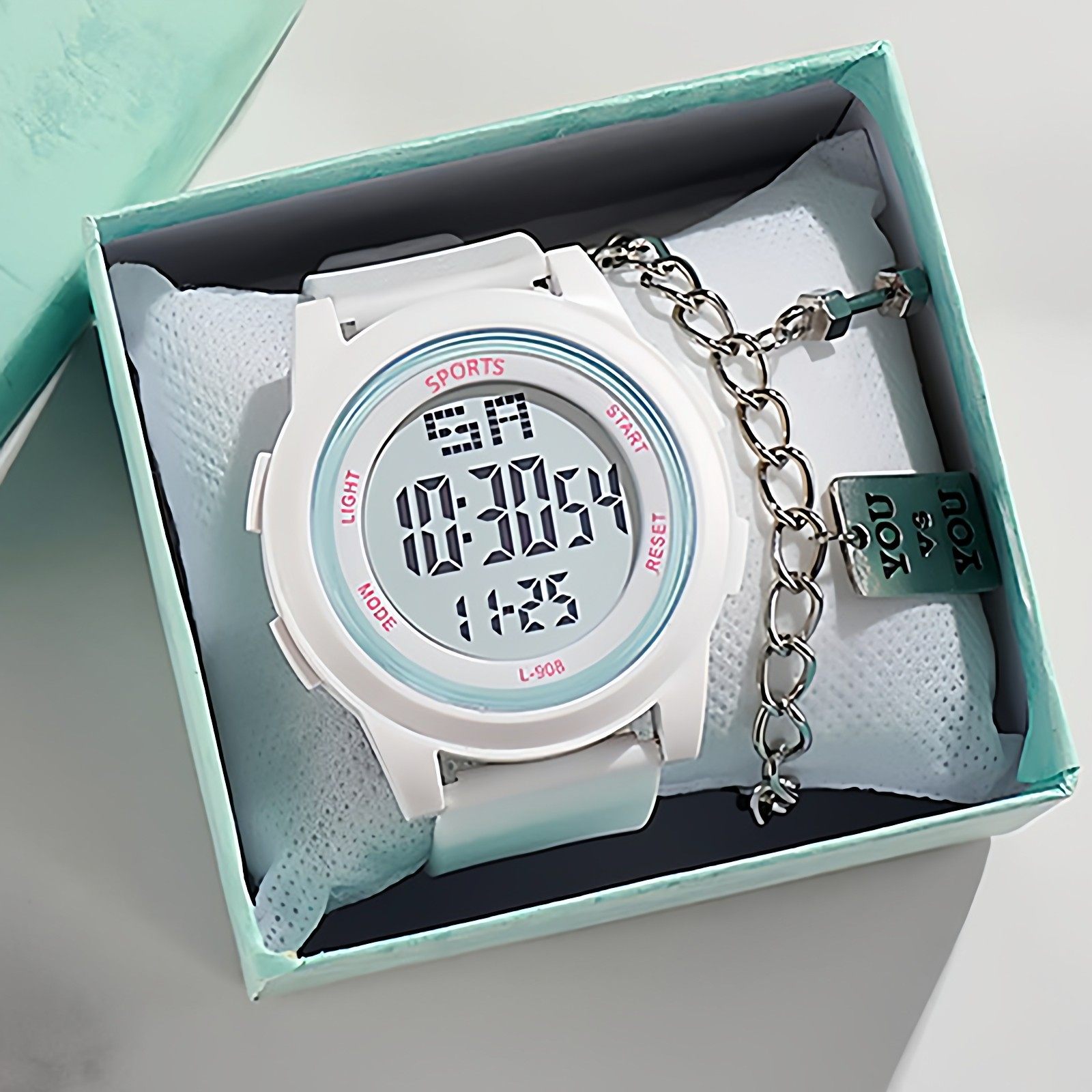 手表女款高颜值男生初中生学生党时尚简约百搭运动独角兽电子表