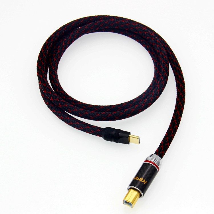 安卓teypc扁口手机otg解码器dac 数据连接线type-c转方口B传输usb