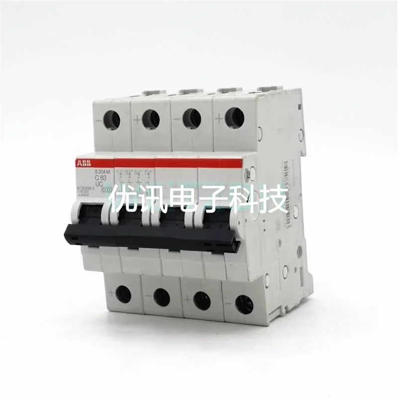 ABB S204M-C63UC 交直流440V三相四线 小型断路器4P空气开关 导轨