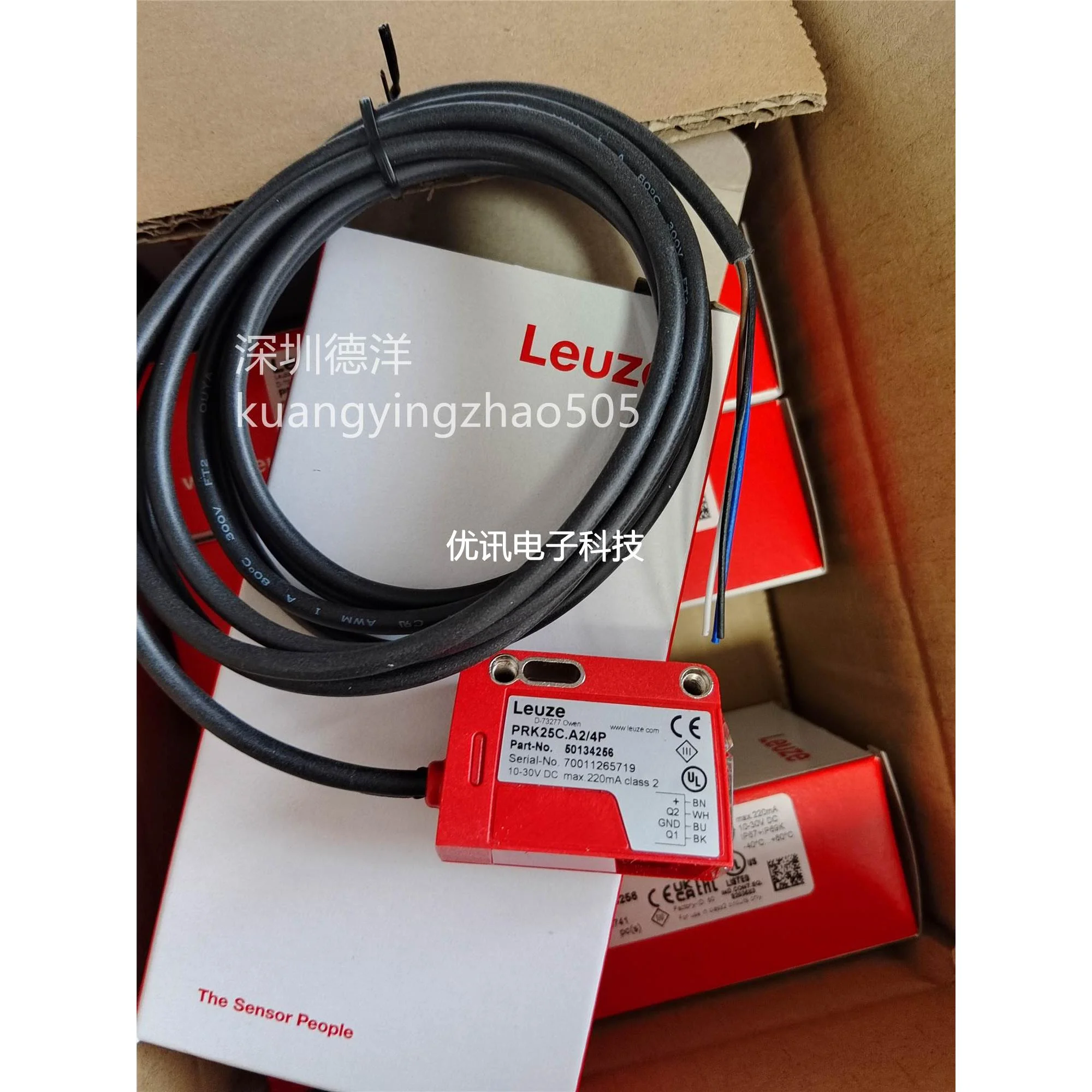 [现货]LEUZE传感器PRK25C. A2/4P替代PRK 25/66.41全新原装劳易测