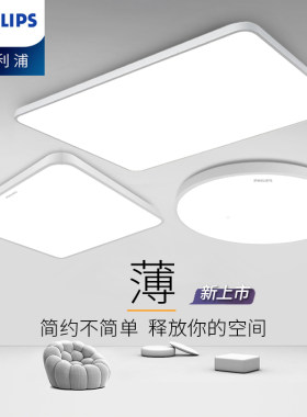 飞利浦客厅灯简约现代长方形