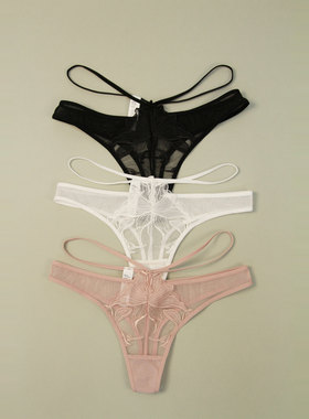 性感诱惑刺绣蕾丝内裤女丁字裤无痕内裤