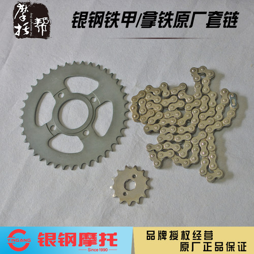 银钢铁甲拿铁YG200-8/8A/8C/8D原厂配件大小飞驱动链条链轮套链