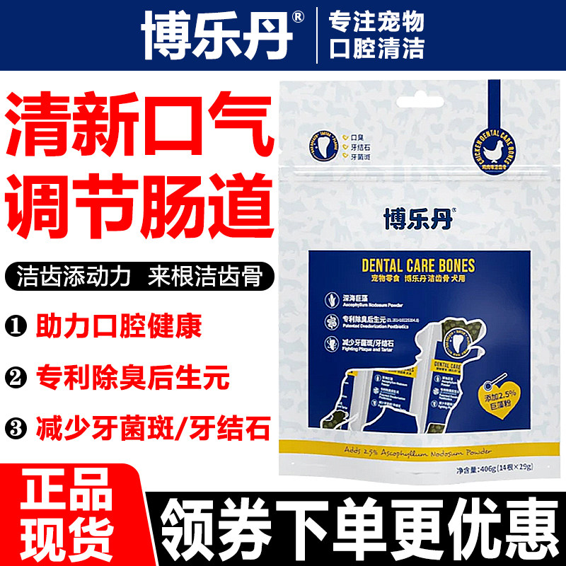博乐丹洁齿骨磨牙棒洁牙粉除口臭