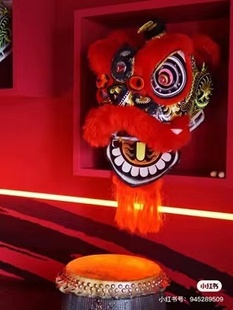 南狮行老夫子醒狮 精品南狮高档醒狮狮头 南狮器材喜庆狮子工艺品