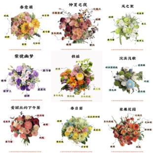 【每周一花】【包月四次】混搭花束每周惊喜设计居家办公鲜花包邮