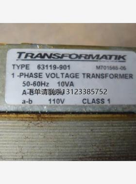 询价TRANSFORATIK 变压器  型号：63119-901  10VA 380V/110V