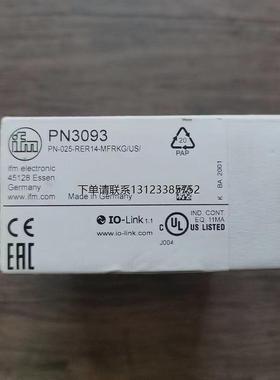 询价全新原装正品 IFM易福门 PN3092 PN3093 PN3094 压力传感器