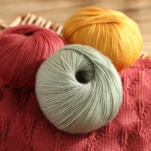 100%澳洲羊毛线奴纯羊毛线团粗棒针进口手工编织莫兰迪中粗设德兰