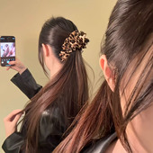 发夹百搭个性 HEY TAO秋冬慵懒氛围感豹纹香蕉夹发饰女款 辣妹发卡