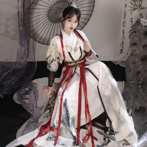 云中鹤新款汉服圆领袍男女同款