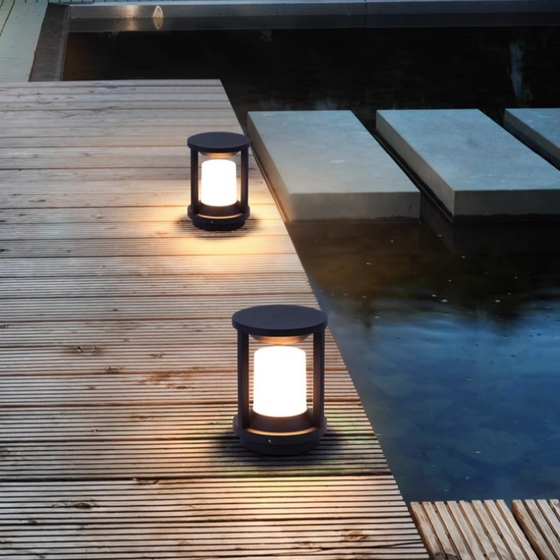 新款简约现代柱头灯庭院灯