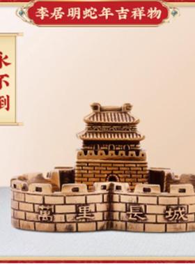 中国龙烟灰缸创意复古装饰摆件