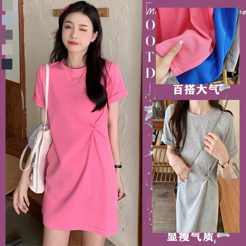 夏季宽松连衣裙显瘦小个子裙子