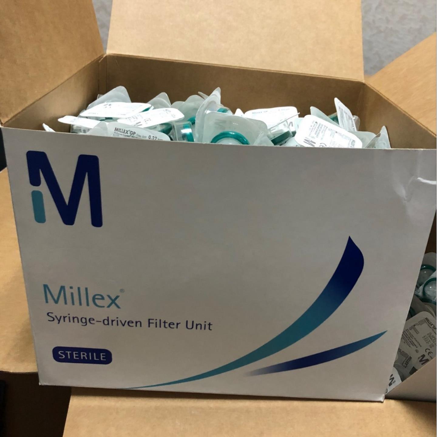 Millipore针头过滤器杀菌33mm022uSLGP033RB除菌密理博滤膜正品
