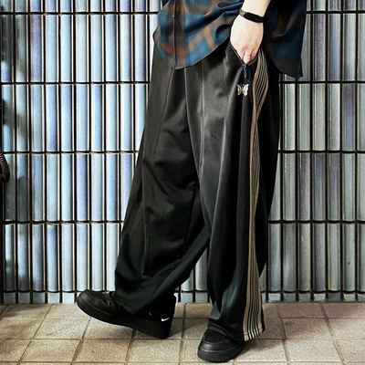 老夫子长裤宽松直筒休闲运动阔腿