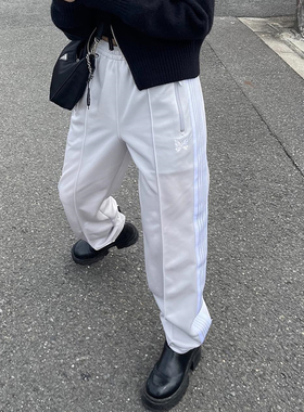 老夫子 needles 水泥灰 22新款 百搭 蝴蝶裤 日系小众运动裤宽松