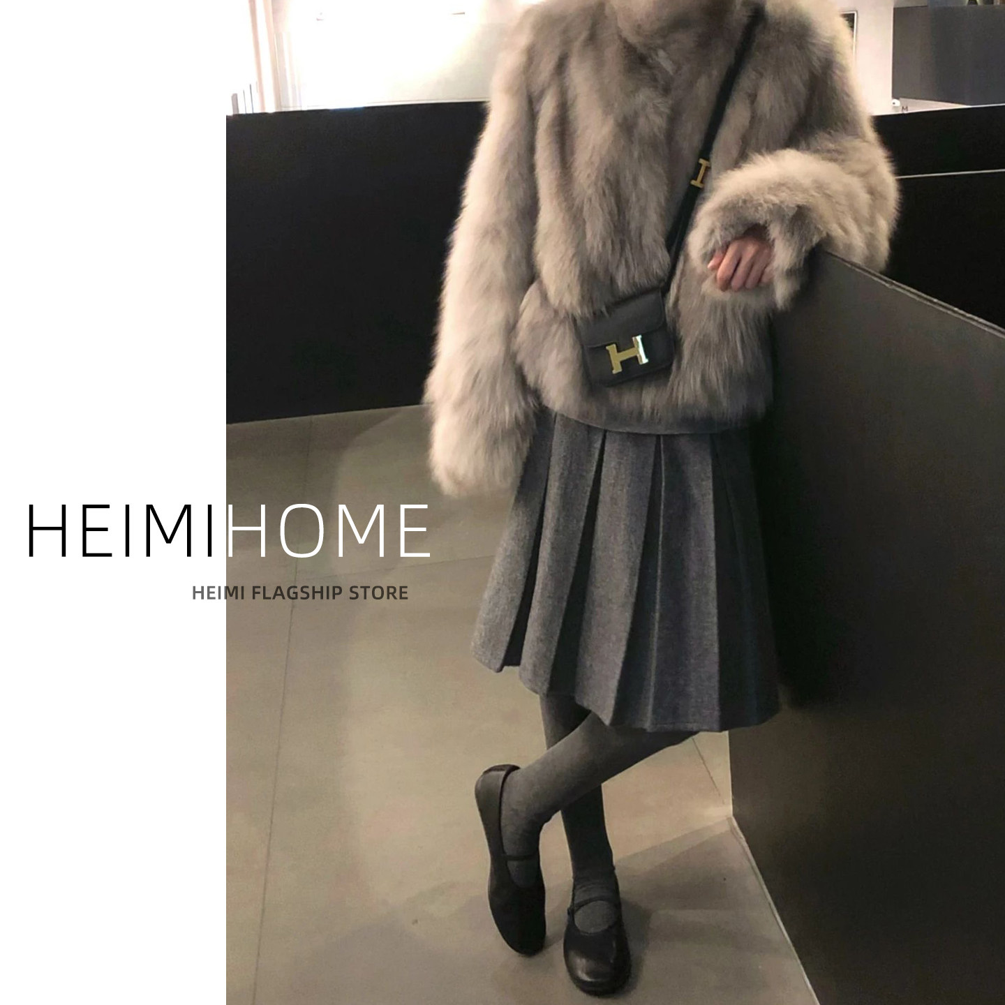 灰色毛呢五分中裙女秋冬季加厚高腰a字半身裙气质学院风百褶裙子,女装/女士精品,半身裙,淘宝优惠券,粉丝福利购,淘宝优惠卷