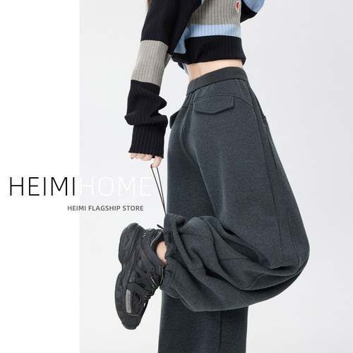 秋冬季加绒加厚羊绒弯刀裤棉裤