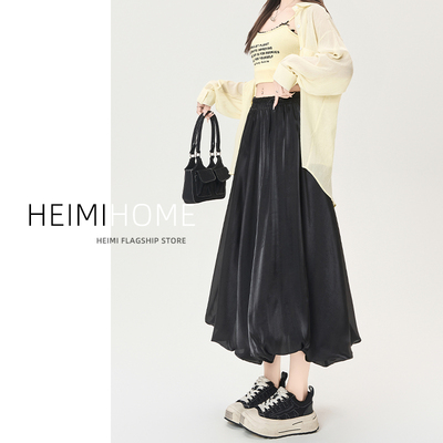 夏季高级流光纱光泽感仙女花苞裙