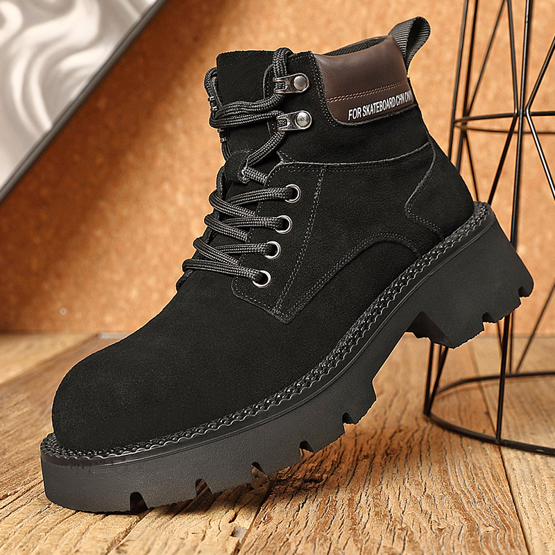 马丁靴男鞋冬季款2025新款真皮