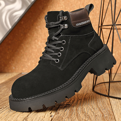 马丁靴男鞋冬季款2025新款真皮