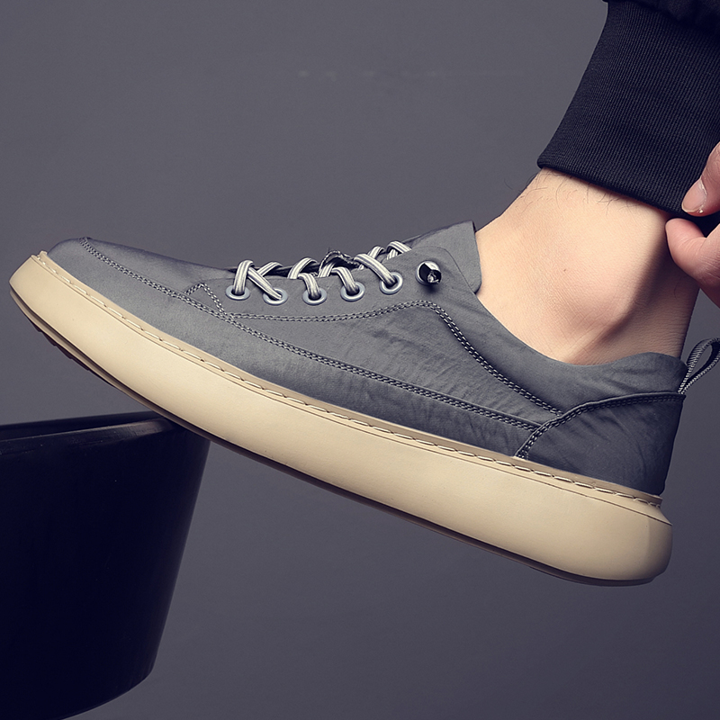 2025新款透气帆布鞋男士休闲板鞋