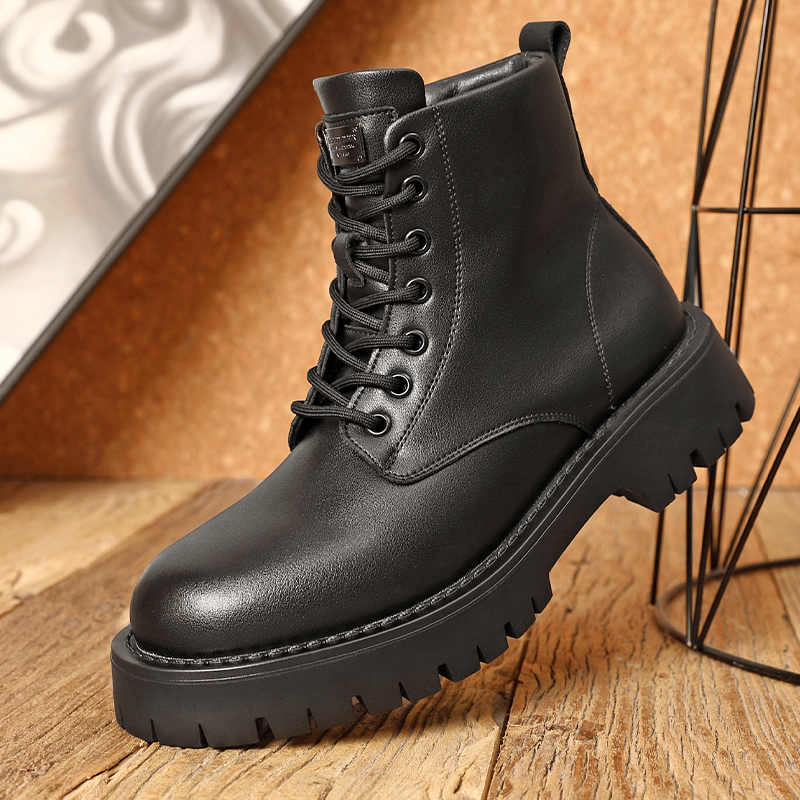 2025秋冬季新款马丁靴加绒保暖