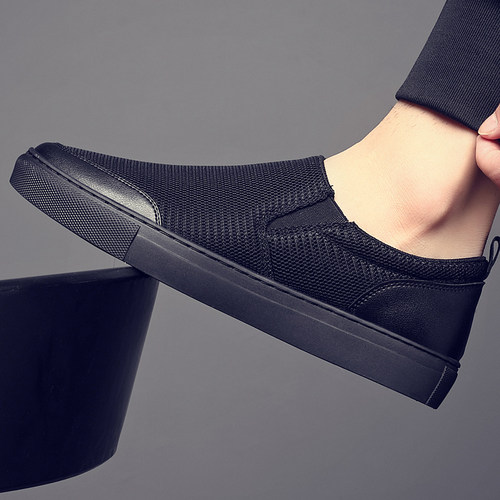 帆布鞋网面休闲布鞋男