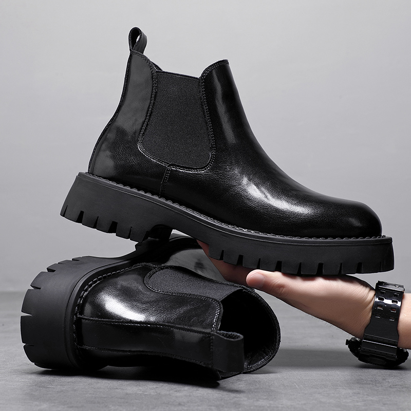 2025秋冬新款切尔西靴中帮短靴