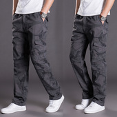 男 男裤 子男士 裤 潮大码 宽松直筒工作裤 新款 休闲长裤 2020春季 工装