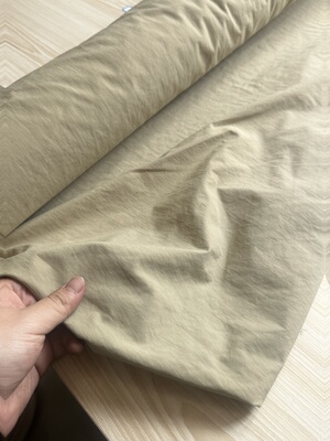 2米卡其色 暗纹 棉感塔丝隆布 户外工装面料（宽1.45米左右）0563