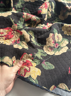 大花款 幅宽1.45米左右 三层保暖 面料 袍子裙子 1.5米