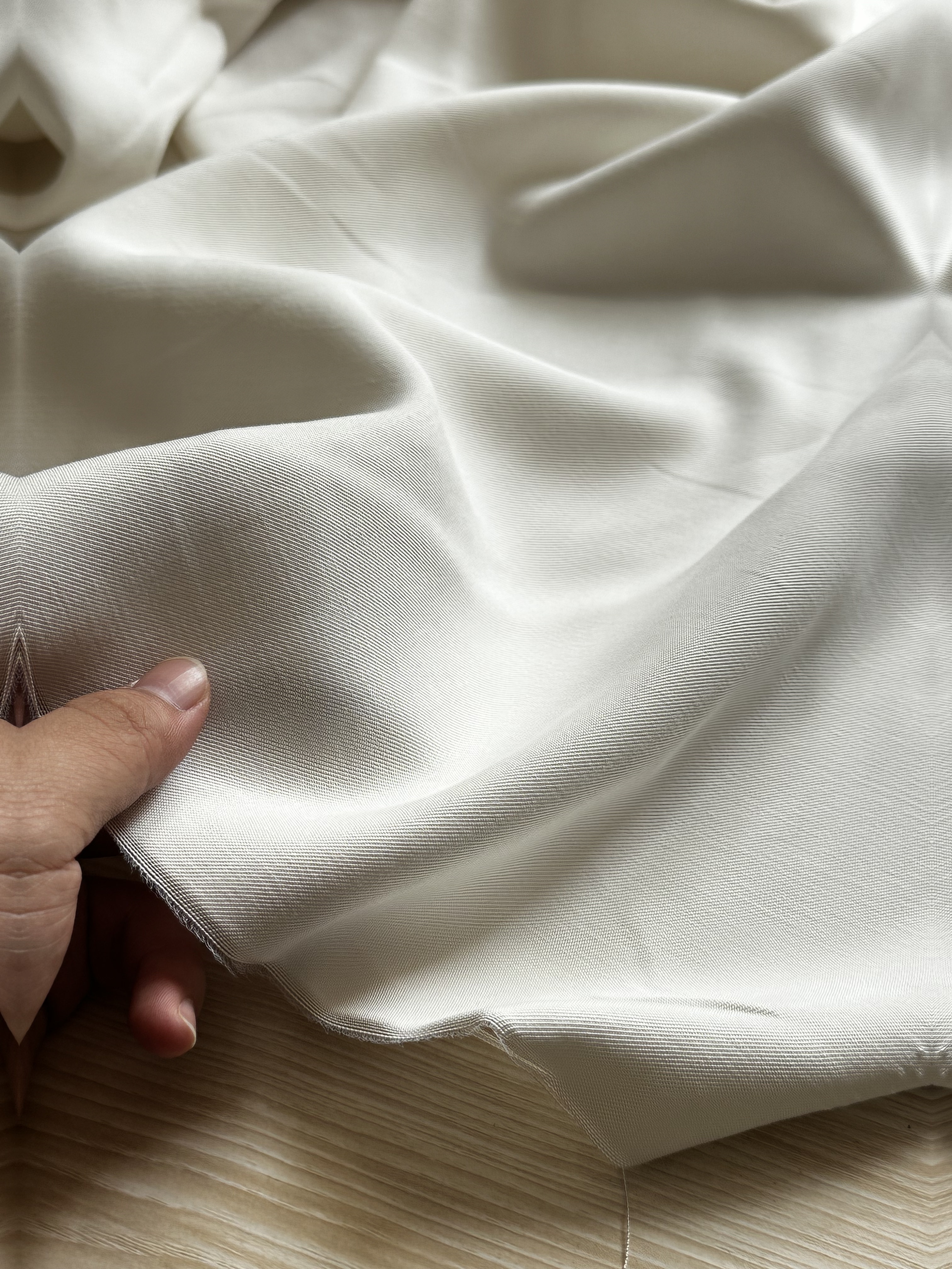 一米 原白色 软垂 加厚版 天丝棉面料3203（宽1.45米左右）