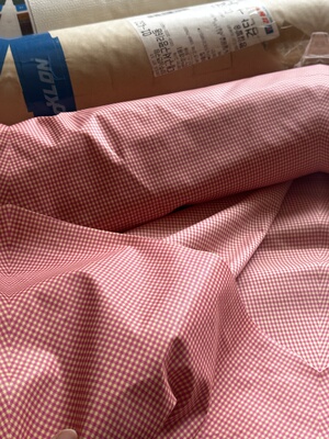 一米 粉黄格 3265韩国进口 防水性 手工（宽1.15米左右）