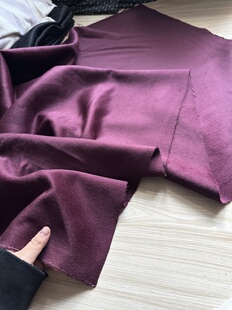 宽1.45米左右 葡萄紫色 双面羊毛绒面料 偏薄 软