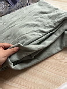 宽1.45米左右 2米 面料 拉绒针织布料 豆绿色