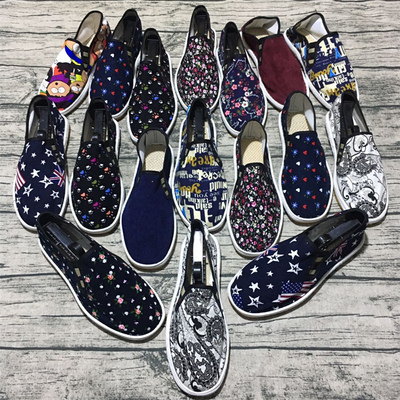 西山布鞋一脚蹬手工开车鞋休闲