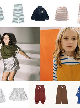 3z现货Tiny Cottons童装24秋冬儿童打底衣束脚裤套装亮面连衣裙