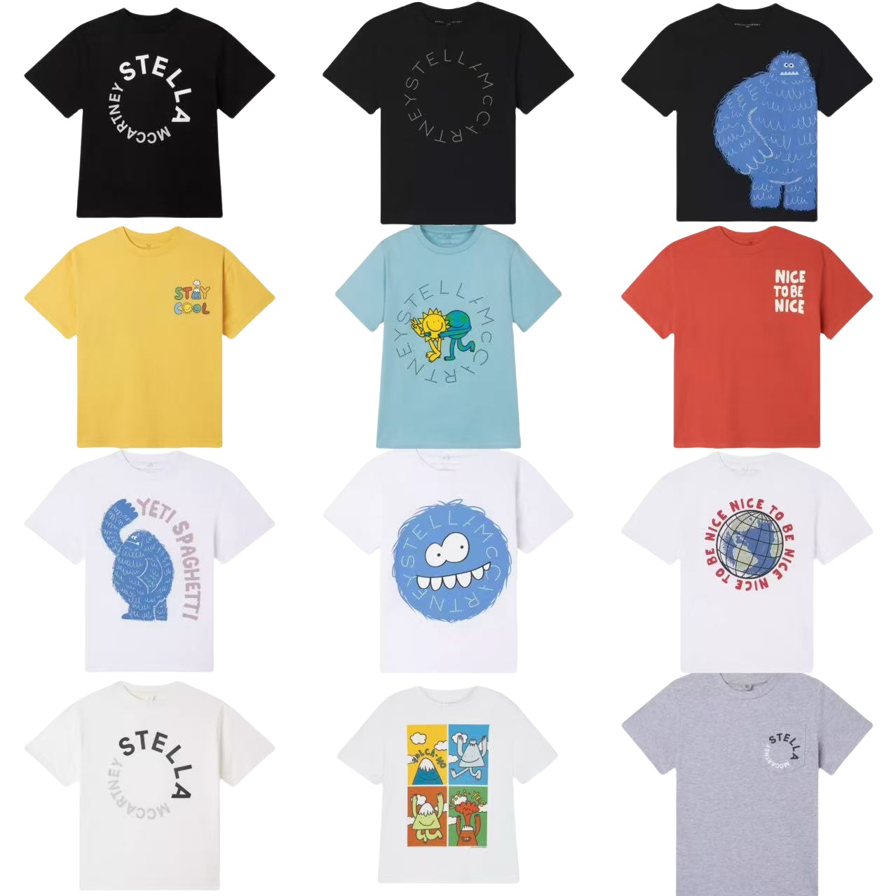 男童套头印花logo短袖T恤