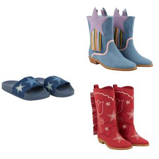 3z国现stella mccartney kids童装26春夏女童短靴直筒拖鞋平底