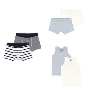 内搭亲肤内衣内裤 26春夏男童背心套装 Bateau童装 部分现货Petit