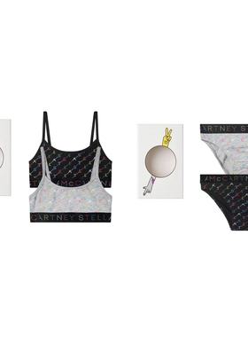 3z现货Stella童装24秋冬女童灰色&黑色棉套装(2件)