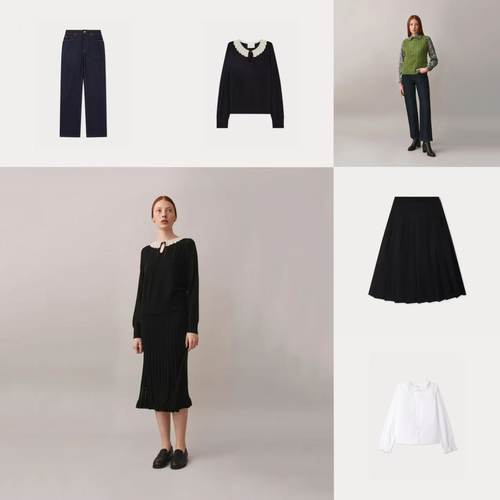 女士休闲衬衫连衣裙长裤长袖上衣