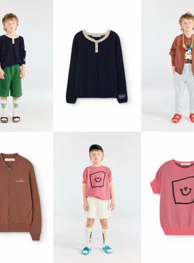 在途tao童装26春夏儿童休闲风针织衫外套毛衣圆领夹克