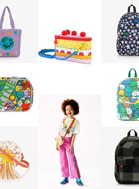 现货Stella mccartheny kid童装25秋冬儿童印花背包斜挎包