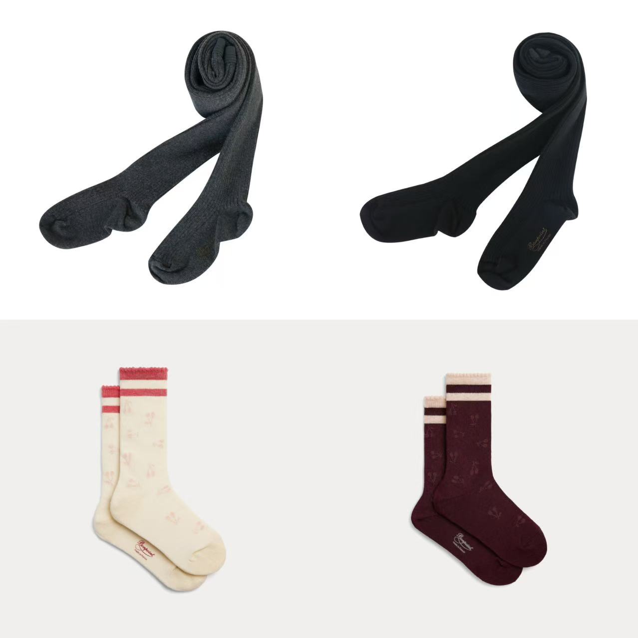 Bonpoint童装配饰25秋冬连体袜