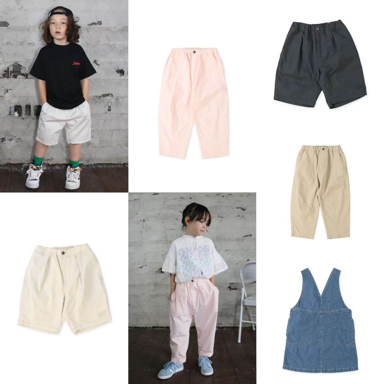 卡通条纹短裤连衣裙印花日系