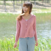 Spring and summer jacket Siqinfeng Jane Xi leisure time pure cotton Sweater Knitted sweater Cardigan Air-conditioned shirt