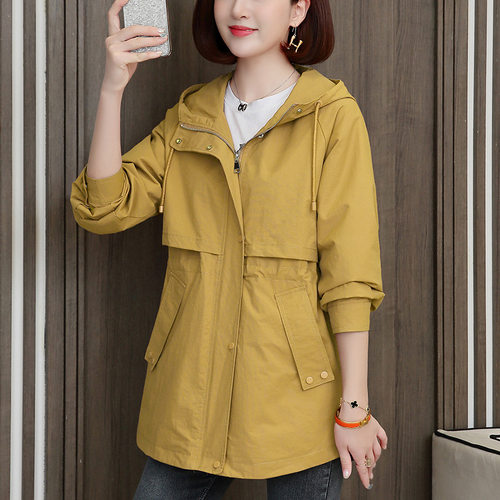 小香风中长款风衣女洋气2025春秋新款休闲百搭工装外套中年妈妈